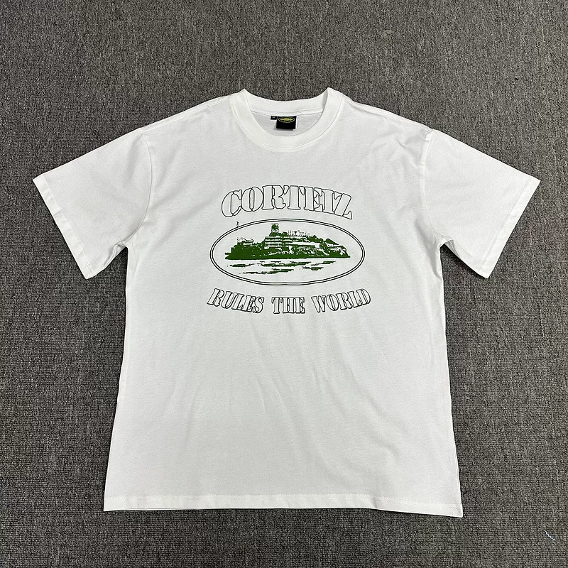 Corteiz Alcatraz Series T Shirt Short Sleeved Letter Logo Printed Round Neck photo 66