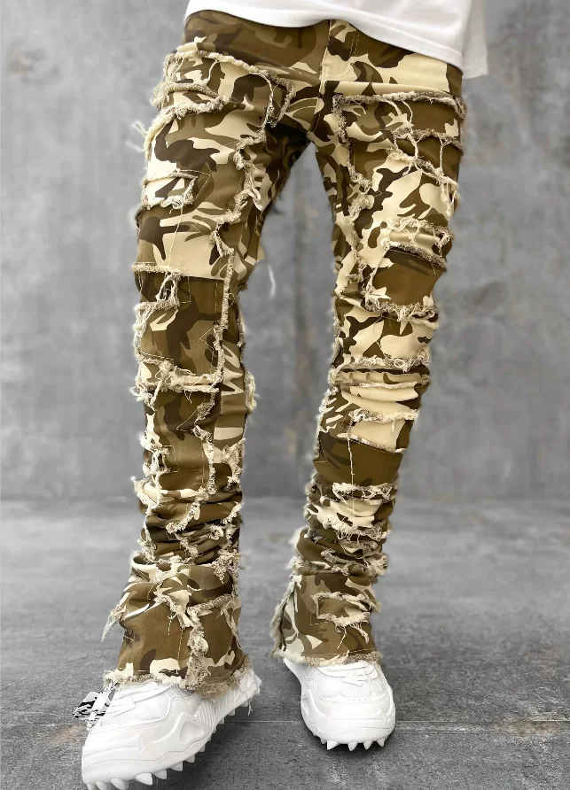New Style Men S Straight Leg Jeans European And American Street photo 7
