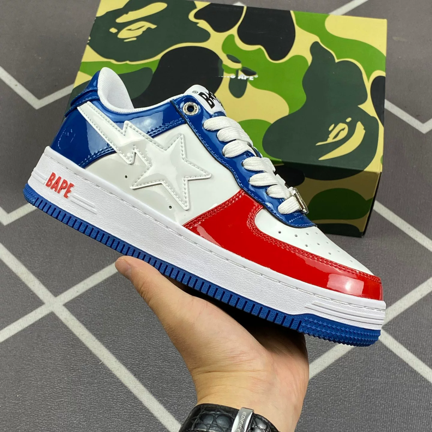 Bapegoose Sta Camouflage Street Fashion Vibe Couple Shoes photo 26