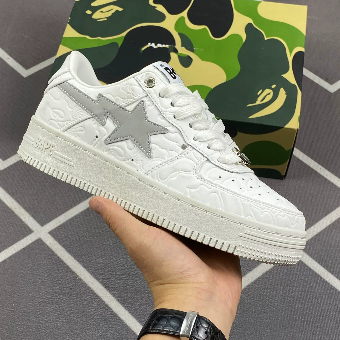 Bapegoose Sta Camouflage Street Fashion Vibe Couple Shoes photo 14