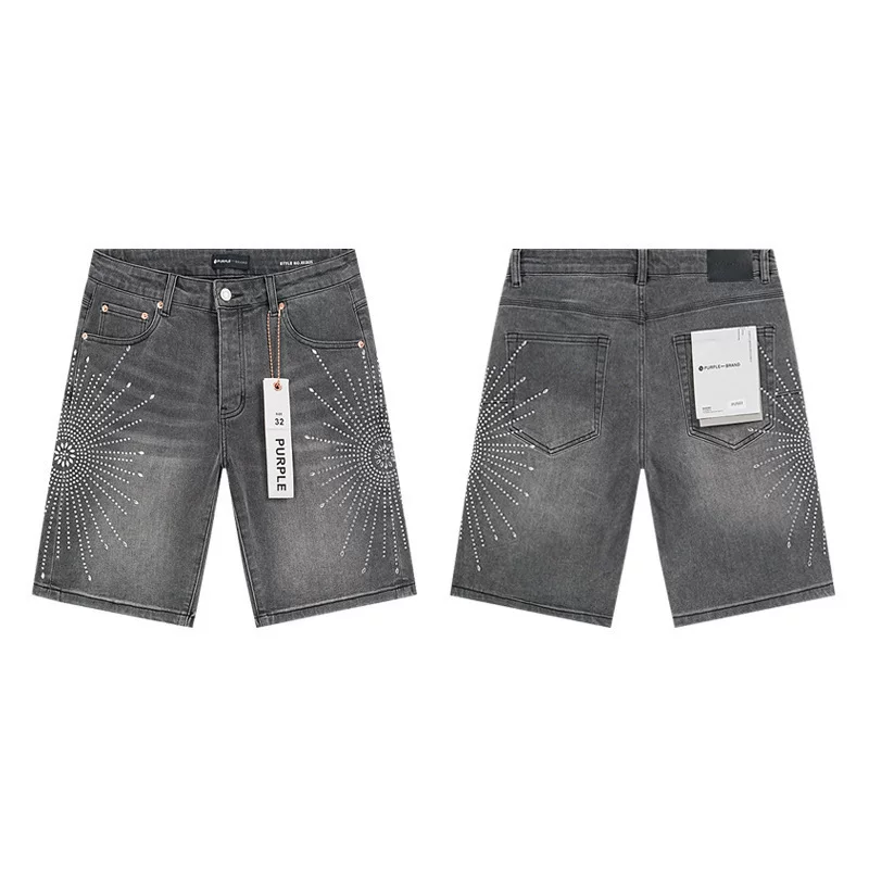 2024 American Style Trendy Brand Ripped Patchwork Ash Gray Men S Casual photo 37