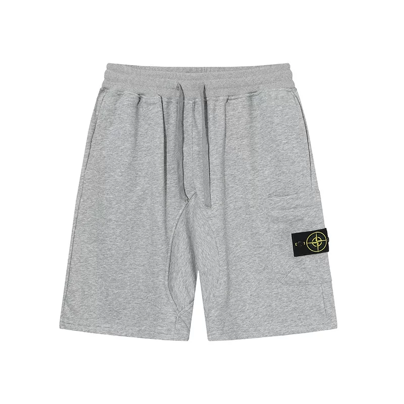 Stone Patterned Micro Label Compass Logo Casual Pocket Shorts photo 9