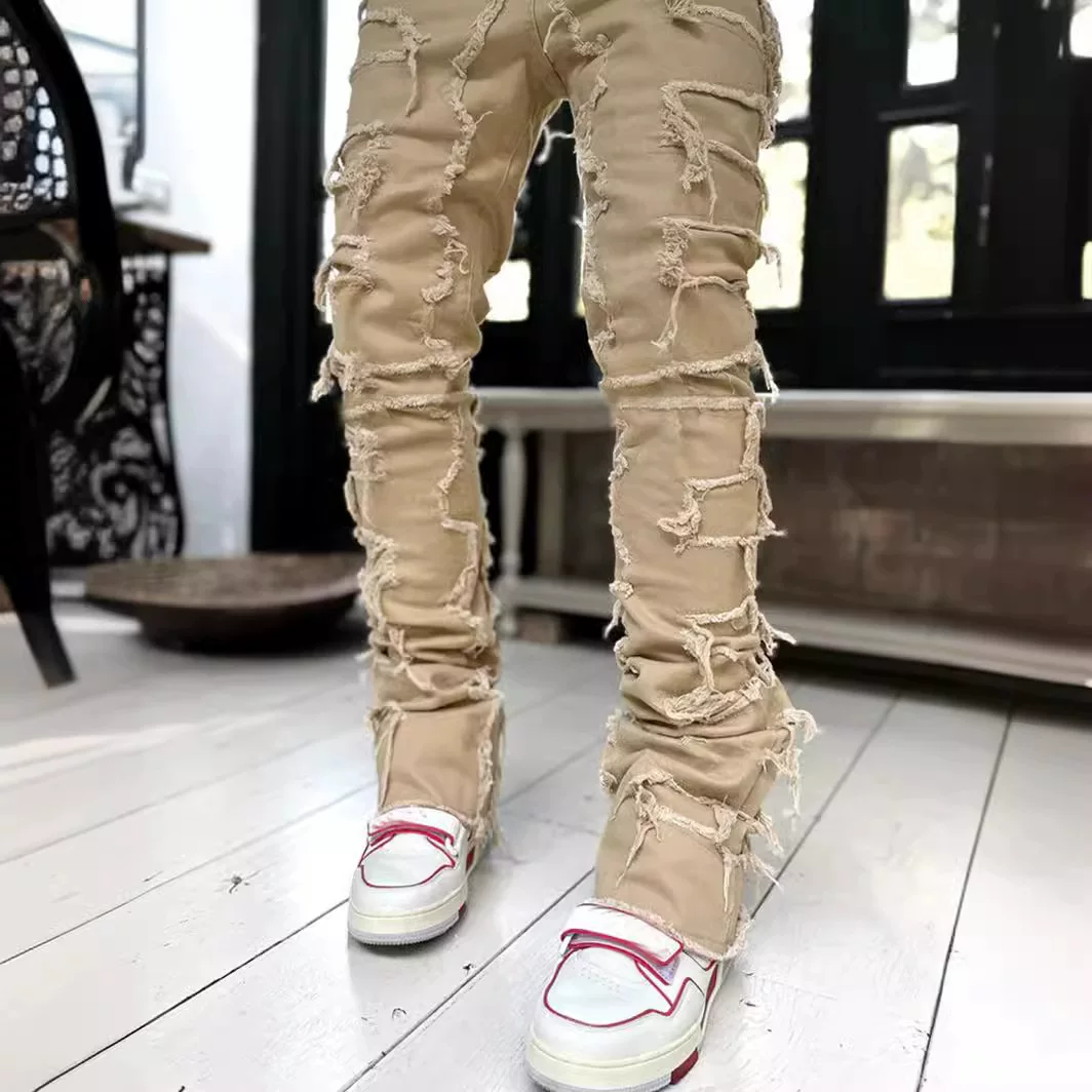 New Style Men S Straight Leg Jeans European And American Street photo 17