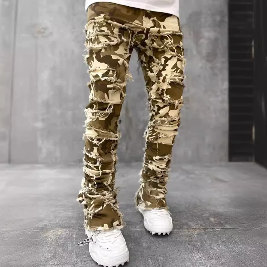 New Style Men S Straight Leg Jeans European And American Street photo 15