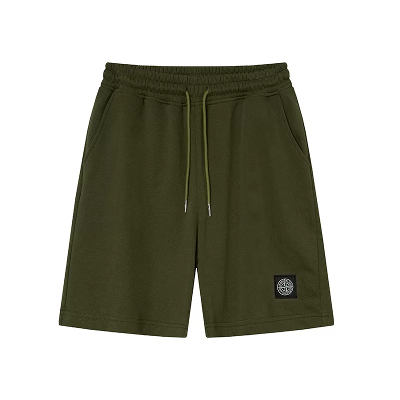 Stone Patterned Micro Label Compass Logo Casual Pocket Shorts photo 12