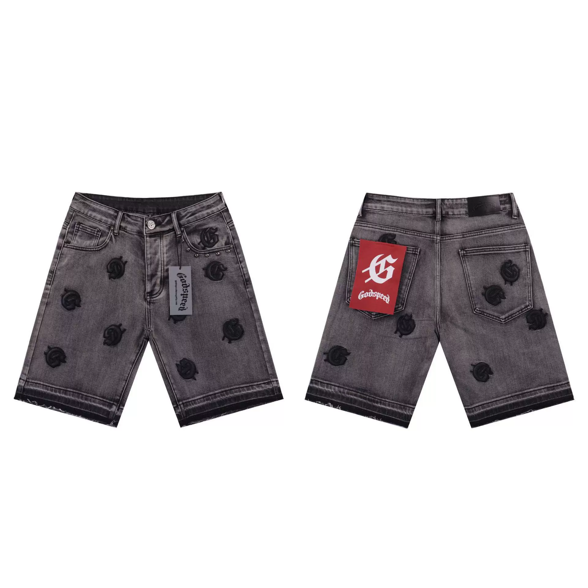 2024 American Style Trendy Brand Ripped Patchwork Ash Gray Men S Casual photo 9