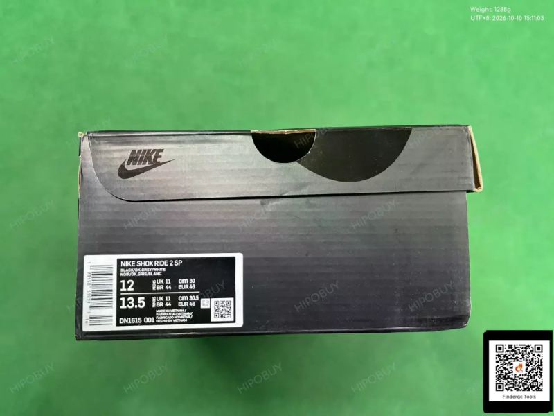 QC Shox Ride 2 SP Red Supre Me Co-branded White Red Men's Trendy Air Column Running Shoes Black White Red Green DN1615 4359467005 4