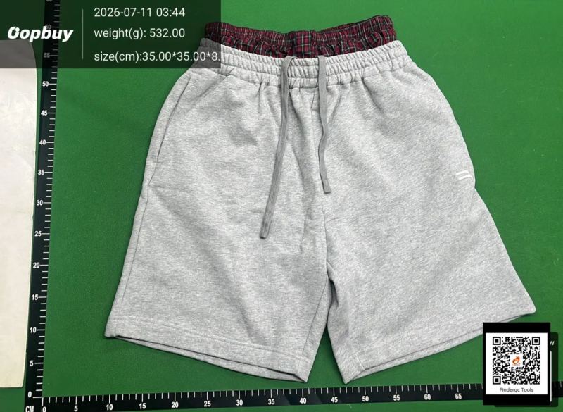 QC Independent new plaid stitching fake two-piece fashion sports shorts, cotton casual pants for men and women, trendy 7597983782 2