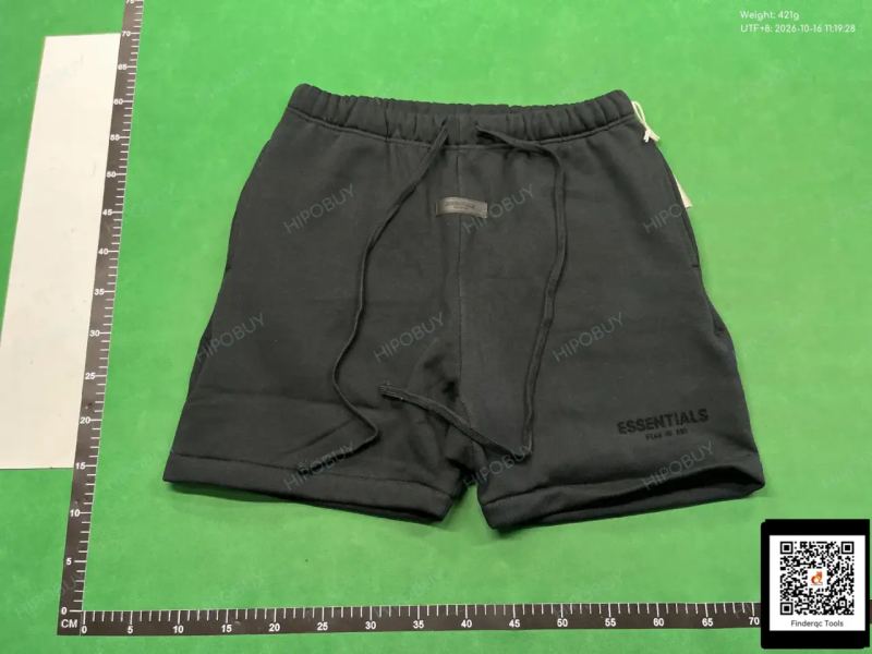 QC SS22-essentials small standard flocked thin five-point shorts short 7601115233 2