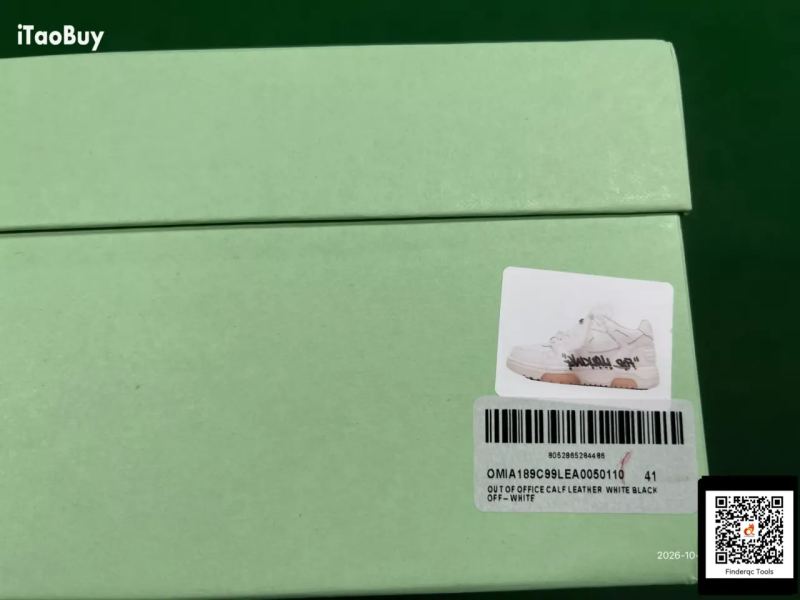 QC [C Version] OFF-WHITE Out Of Offce Arrow Shoes 7614433404 3