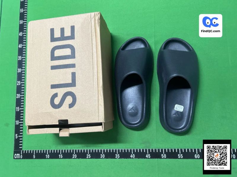 QC Yeezy Slide Logo Steel Print Original Box 7656135467 8