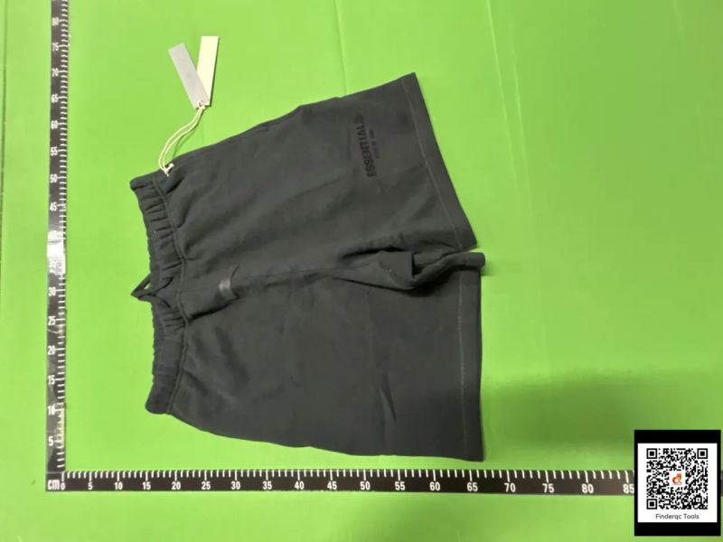 QC GPZ2022SS shorts plus velvet black flocked printing ESSFOG sweatshirt trendy shorts cross-border 7704416774 3