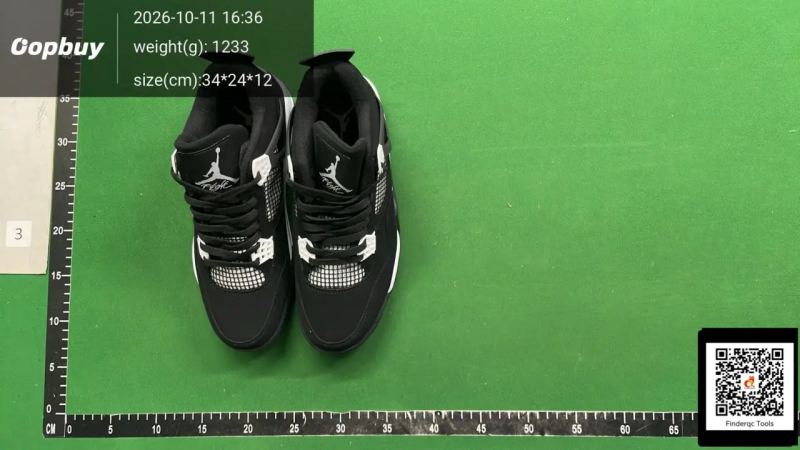 QC Putian Shoe Factory Cross-border Direct Supply aj4 Electric Mother Yellow Black Red White Cat White Oreo Black Cat Joe 4 Men's and Women's Basketball Shoes 7714416814 2