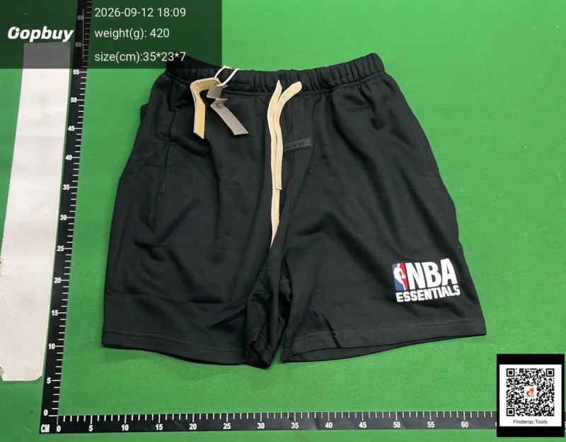 QC Cross-Border Fog Essentials Collaboration Mba All-Star Casual Sports Short-Sleeve Shorts and T-Shirt 7730998895 2