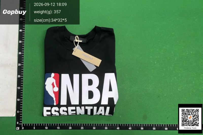 QC Cross-Border Fog Essentials Collaboration Mba All-Star Casual Sports Short-Sleeve Shorts and T-Shirt 7730998895 8