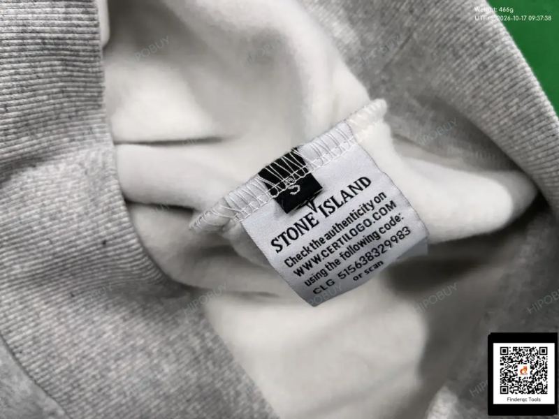 QC Cross-border Stone Stone Solid Color INS Compass Badge Basic Pullover Functional Casual Men's and Women's Round Neck Sweatshirt Island 7731019429 1