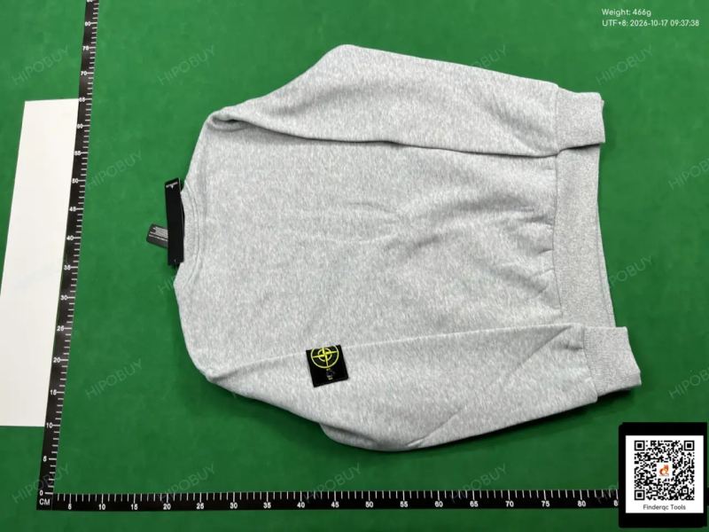 QC Cross-border Stone Stone Solid Color INS Compass Badge Basic Pullover Functional Casual Men's and Women's Round Neck Sweatshirt Island 7731019429 3