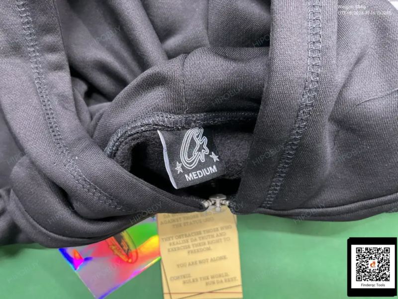 QC High Weight American Street Hip-Hop Alcatraz Print Velvet Zipper Cardigan Hooded Sweatshirt Men's and Women's Trendy Brand Jacket 7733734698 1