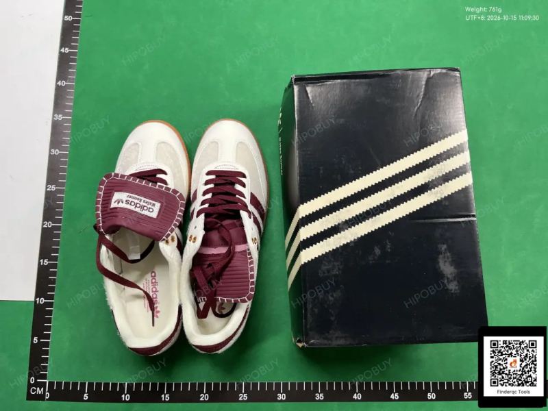 QC Pu leopard print samba co-branded moral training shoes OG men's and women's casual shoes retro t-toe sneakers horsehair 7734381538 3