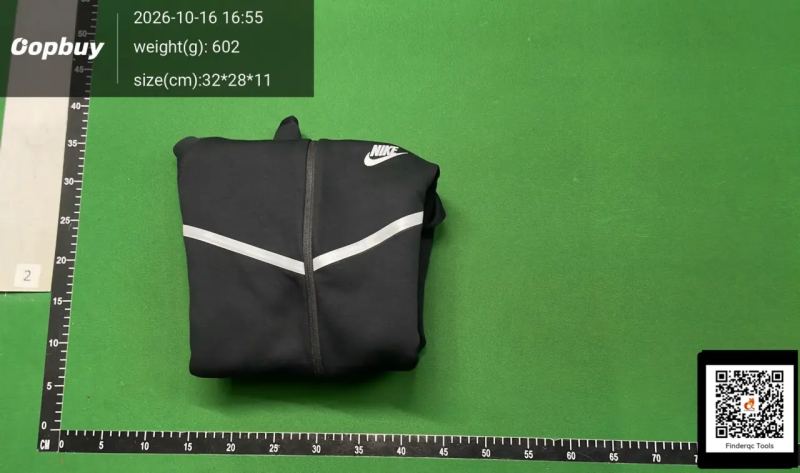 QC 25 year new sports hooded jacket sweater air layer cotton zipper jacket autumn reflective laminated jacket set 7734985466 4