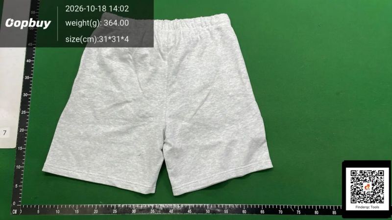 QC Summer Shorts Essentials 22Ss Double-Line American Fashion Brand Season 8 Flocked Shorts for Men and Women 7742709005 3