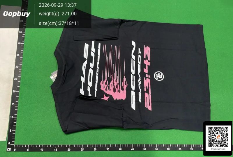 QC 2026 summer new European and American trendy brand men's and women's large size loose short-sleeved short-sleeved round neck T-shirt retro versatile casual half-sleeve 7743833313 3