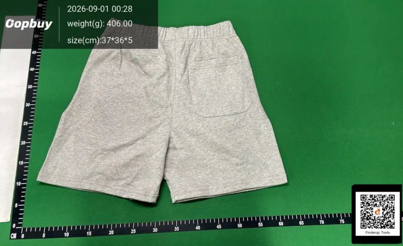 QC FOG double line ESSENTIALSZONE seventh season casual loose reflective shorts trendy men's and women's couple five-point pants 7746693221 3
