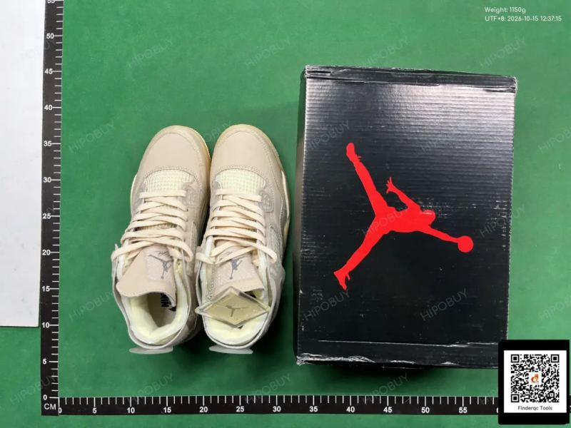 QC Putian shoes aj4 black and white panda oxidized green black cat black gray and white cat Joe 4 non-slip wear-resistant all-match basketball shoes for men and women 7749753100 3