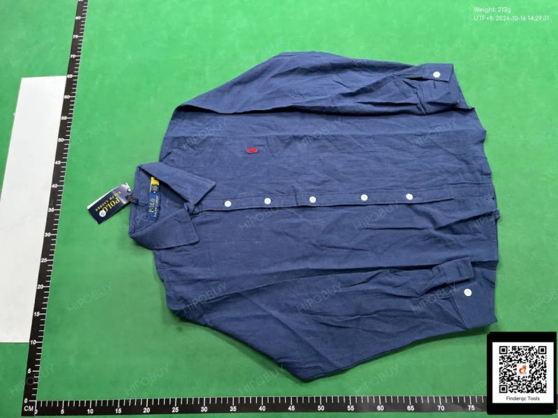 QC RL Rough Embroidered Pony Logo Linen Shirts Men's Spring and Autumn Tops Long Sleeve Sun Protection Polo Shirts Couple Shirts 7757768993 2