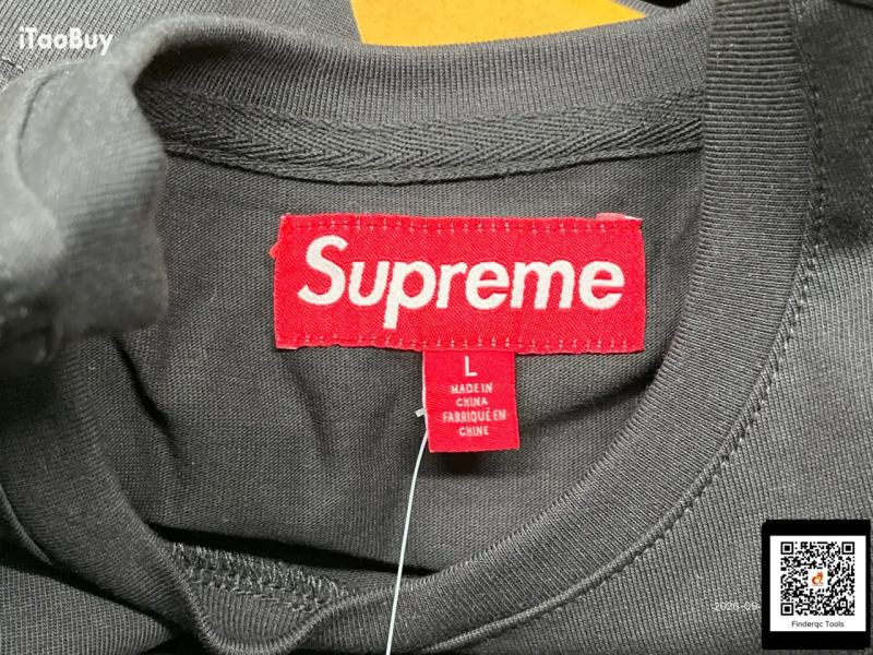 QC High Version Supreme25Ss Trendy Brand Hooded Sweatshirt Large Logo Fleece-Lined Hoodie Sweatshirt 7762749843 7