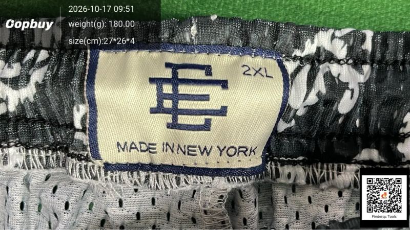 QC American Style Fashion Ericemanuel EE Print Shorts Print Logo Sports Pants Mesh Drawstring Shorts 7765601558 1
