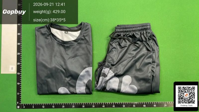 QC SYNAWorld loose fit short sleeve t-shirt casual shorts set SYNA drill hiphop top 7782964833 1