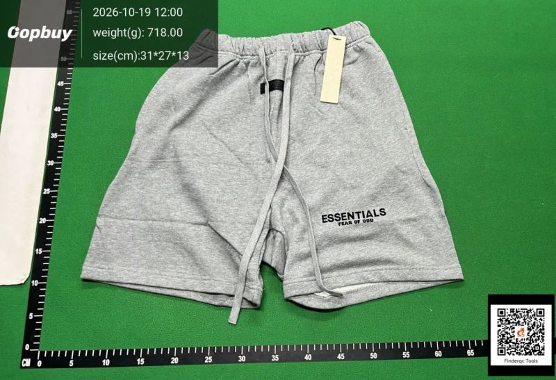 QC Fog Multi-Thread Flocking Small Label Letter Printed Shorts Drawstring Casual Loose Five-Point Pants for Men and Women 7783004039 2