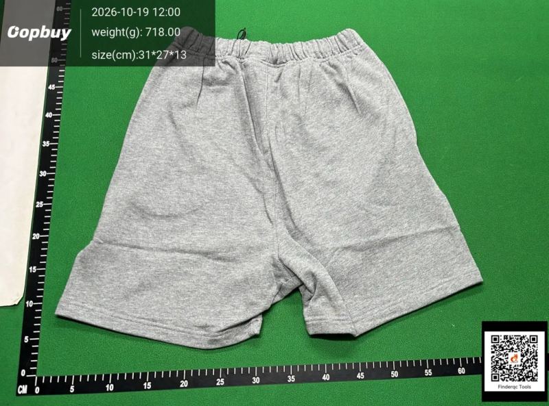 QC Fog Multi-Thread Flocking Small Label Letter Printed Shorts Drawstring Casual Loose Five-Point Pants for Men and Women 7783004039 3