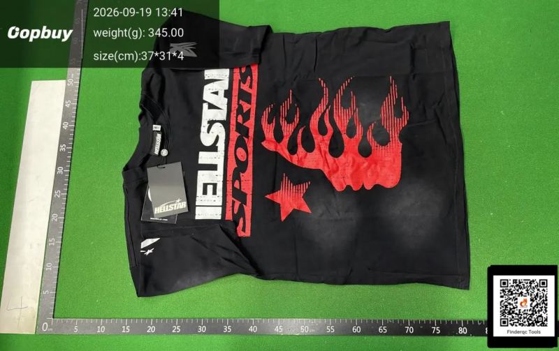 QC New BeauTy Trend H Hell STar Series PrinTed Double Yarn Pure CoTTon Casual Men's and Women's Summer Casual Loose ShorT-sleeved T-shirT 7785561280 2