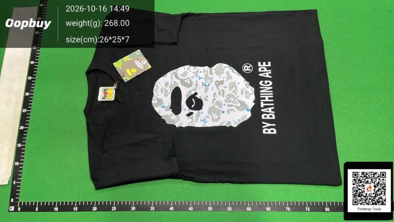 QC Japanese trendy brand Bape short-sleeved sleeping monkey camouflage ape head print summer t-shirt couple casual sports half-sleeve short t 7787479788 2