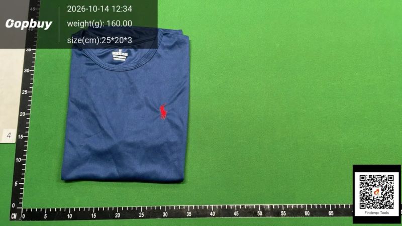 QC Summer New Style Round Neck Short-Sleeved Export Men's T-Shirt with Embroidered Rl Pony Casual Fashion Half-Sleeved Bottoming Shirt 989202725315 8