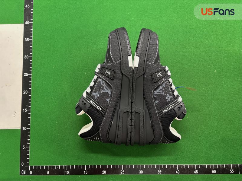 QC Louis Vuitton LV Trainer Low Black Denim Monogram foto 4