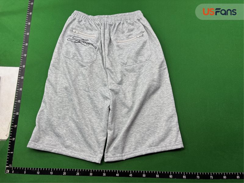 QC European and American Cross-Border 2025 Summer Men's and Women's Loose Casual Shorts High-Waist Elastic Letter Embroidered Five-Point Sweatpants 7729584883 3