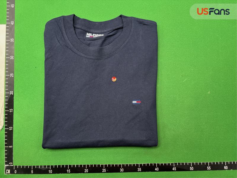 QC Short sleeve t-shirt men's embroidery My Tommy T0M versatile cross-border casual summer casual summer shirt cotton round neck t-shirt solid color 7647230191 4