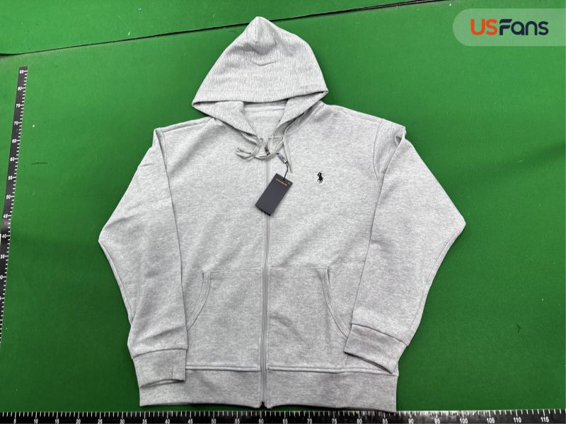 QC Cross-Border Foreign Trade Basic Style Hooded Sweatshirt with Small Embroidered Logo in Thirteen Colors, Unisex Zip-Up Jacket 7649634898 2