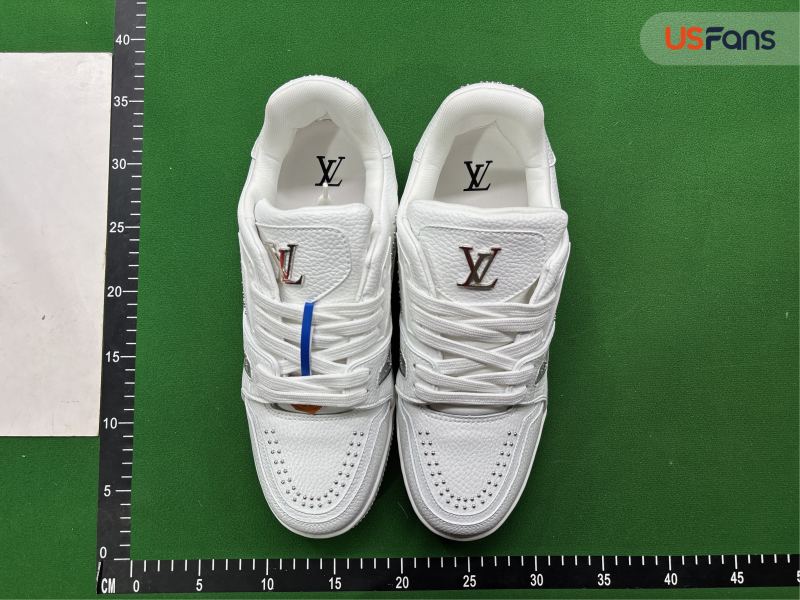 QC DW Version Cowhide Leather Lace-Up Round-Toe Low-Top Sneakers G7D foto 6