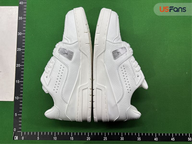 QC DW Version Cowhide Leather Lace-Up Round-Toe Low-Top Sneakers G7D foto 4