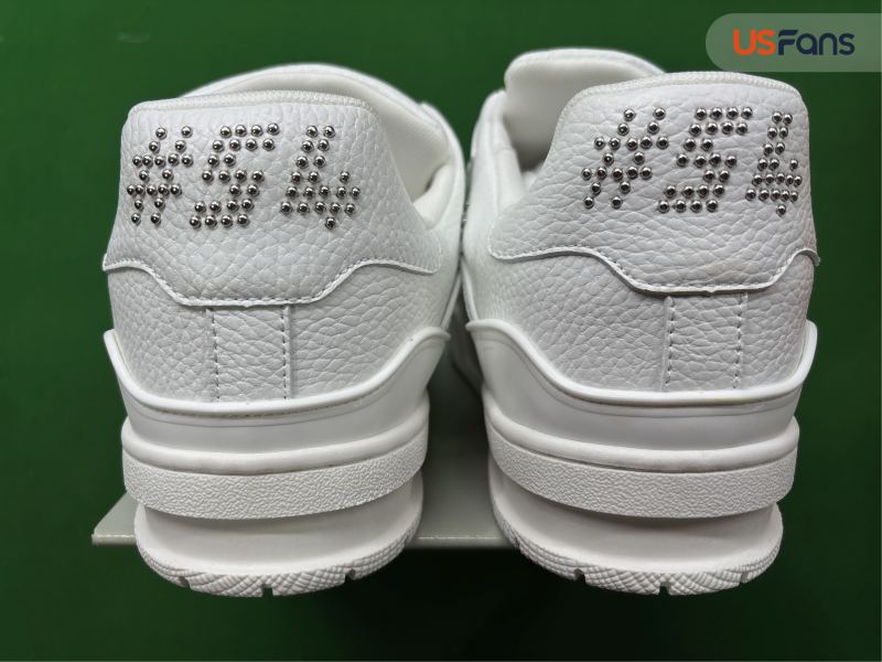 QC DW Version Cowhide Leather Lace-Up Round-Toe Low-Top Sneakers G7D foto 3