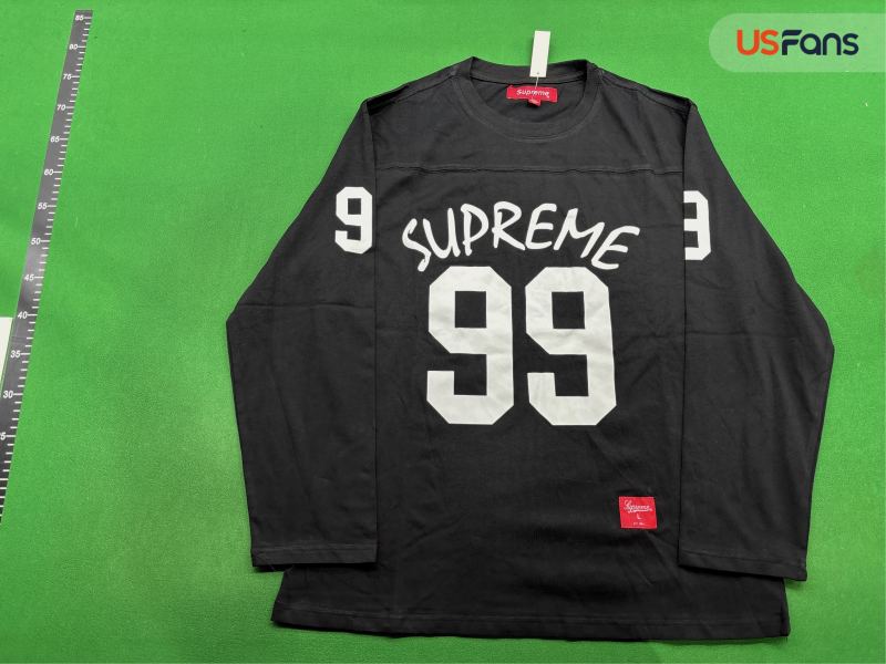 QC Digital Supreme Crew Neck Long Sleeve American Trend Classic Soccer Jersey Print Ribbed High Street Top Tee for Men and Women 7788054708 2
