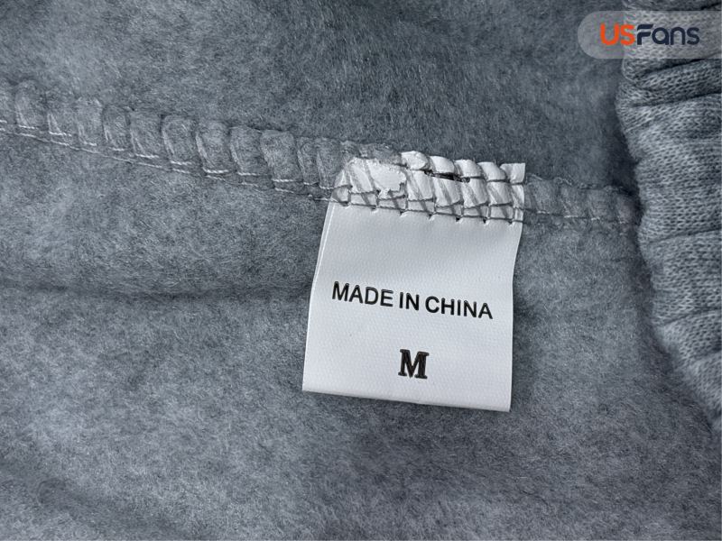 QC European and American Cross-Border Embroidered Zipper Sweatpants Casual Pants High Street Hip-Hop Rap Street American Size Men's and Women's Sweatpants Wholesale 7786078960 1