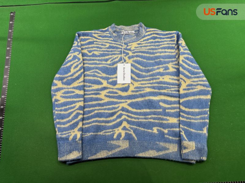 QC AC water ripple seahorse hair soft feel laid-back loose thick round neck knitted sweater for men and women 7424629946 2