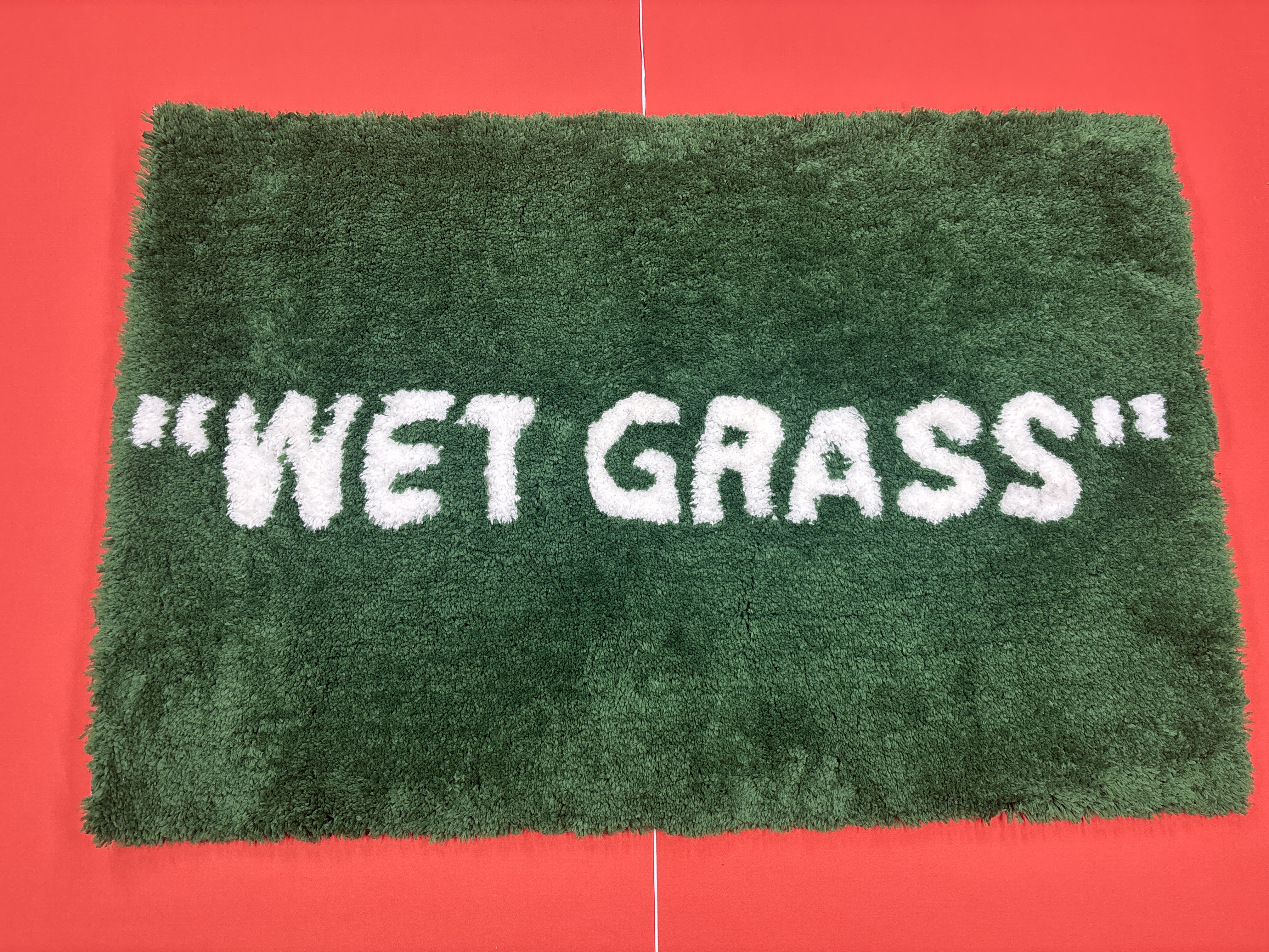 QC Wet Grass Grass Wet Collaboration Green Grass Carpet Trendy Br 637046844730 1