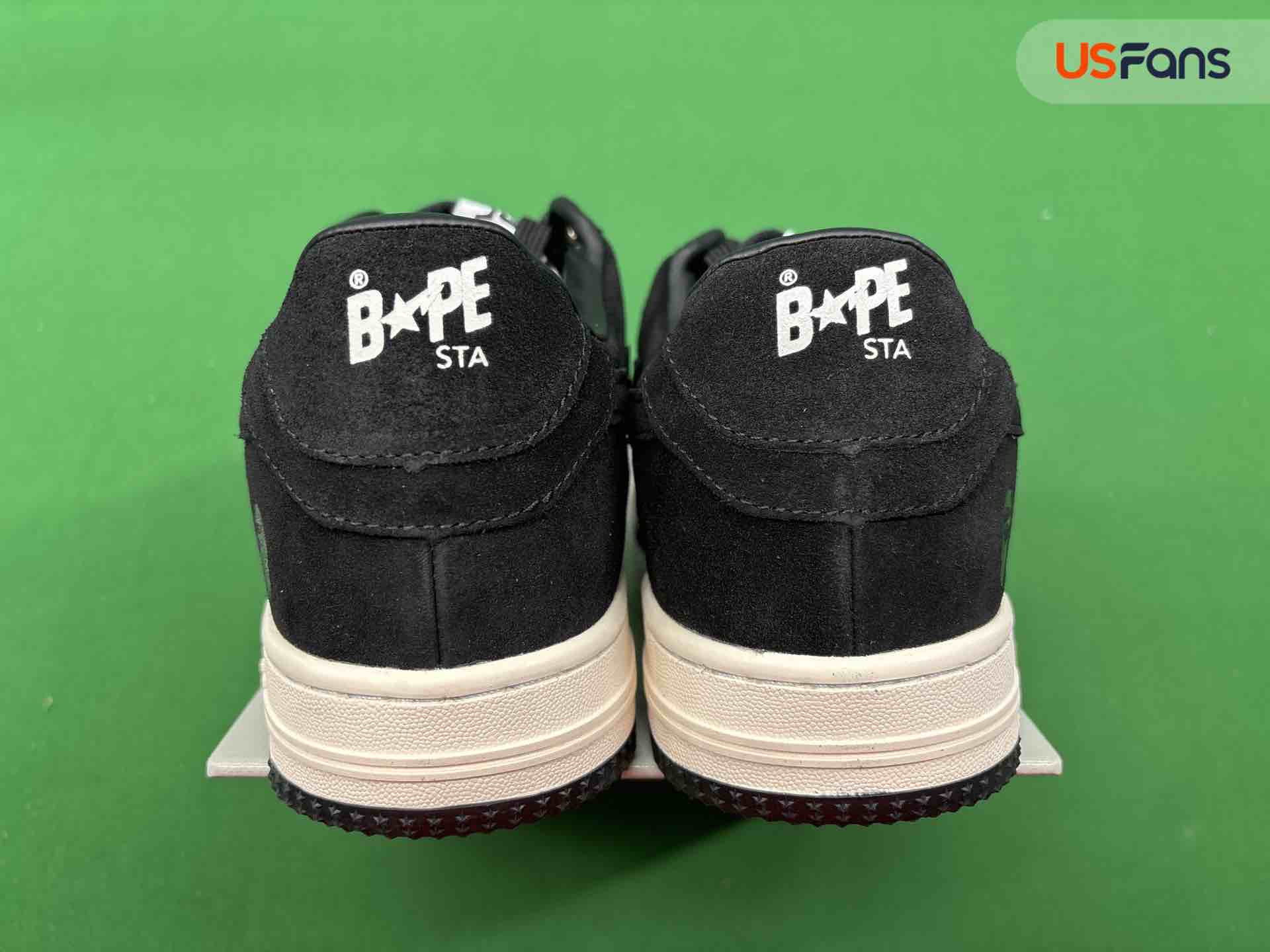 QC Bapesta low Black and white foto 3