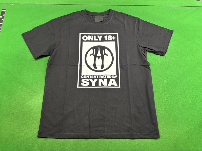 QC 18 white printed black short sleeve SY-53 foto 2